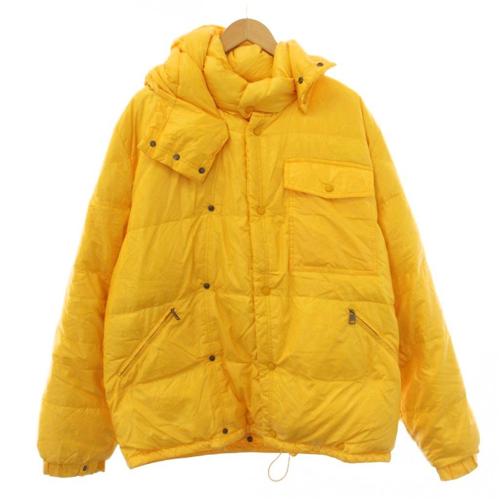 モンクレール MONCLER カラコラム ダウンジャケット フード 4 黄 41324/50/68950 /BM