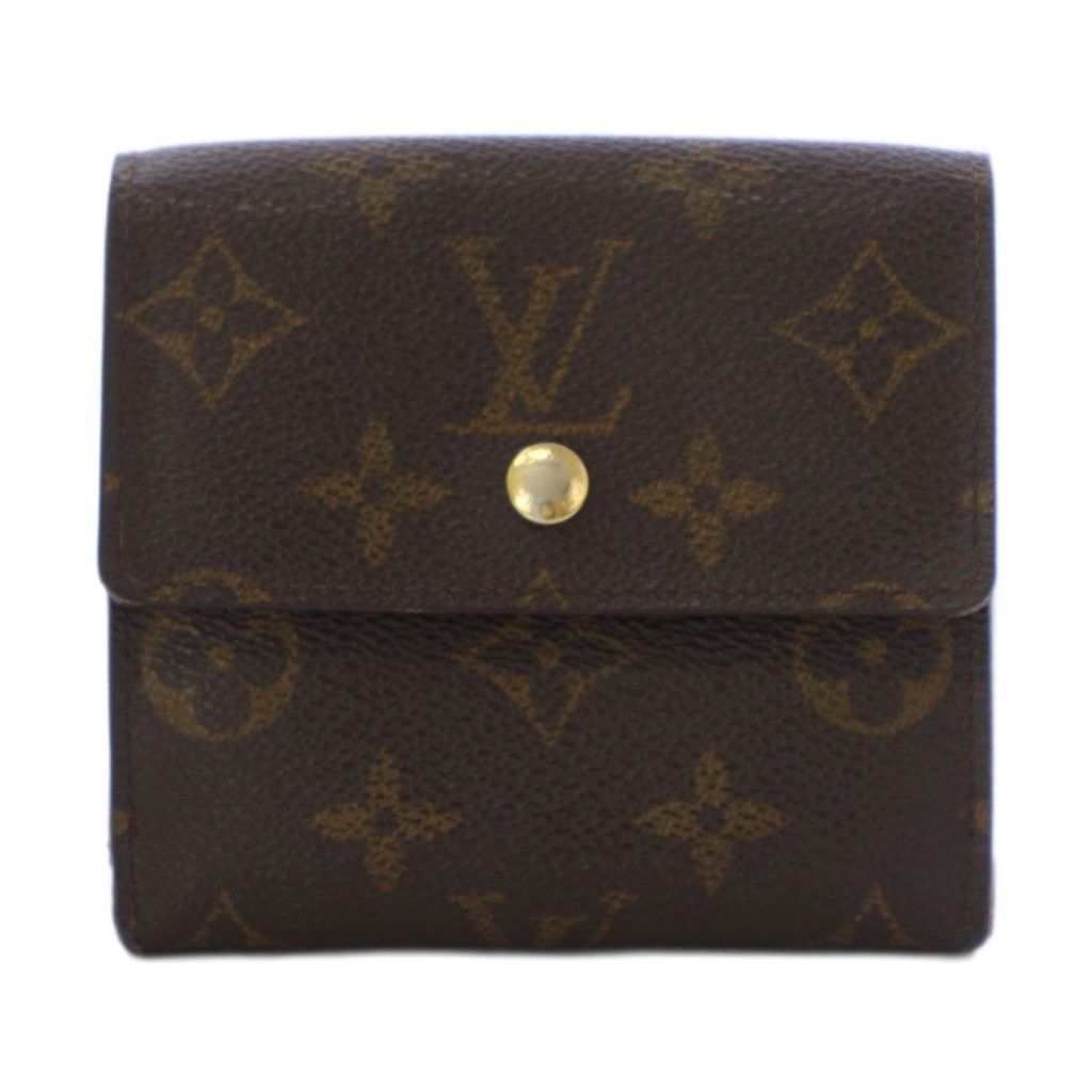 ルイヴィトン LOUIS VUITTON ポルトモネ・ビエカルトクレディモノグラム 財布 三つ折り 茶 M61652 /BM ■OH
