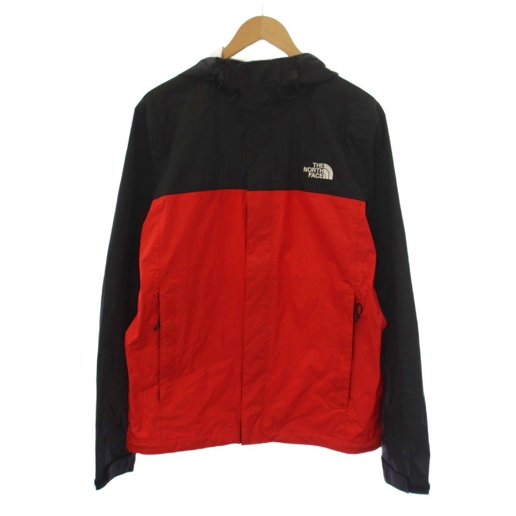 ザノースフェイス THE NORTH FACE ベンチャージャケット ジップアップ フード ナイロン S/P 赤 黒 NF0A2VD3 /BM