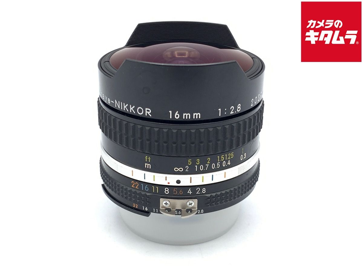 【中古】 【良品】 ニコン（Nikon）Ai-S 16/2.8 フィッシュアイ