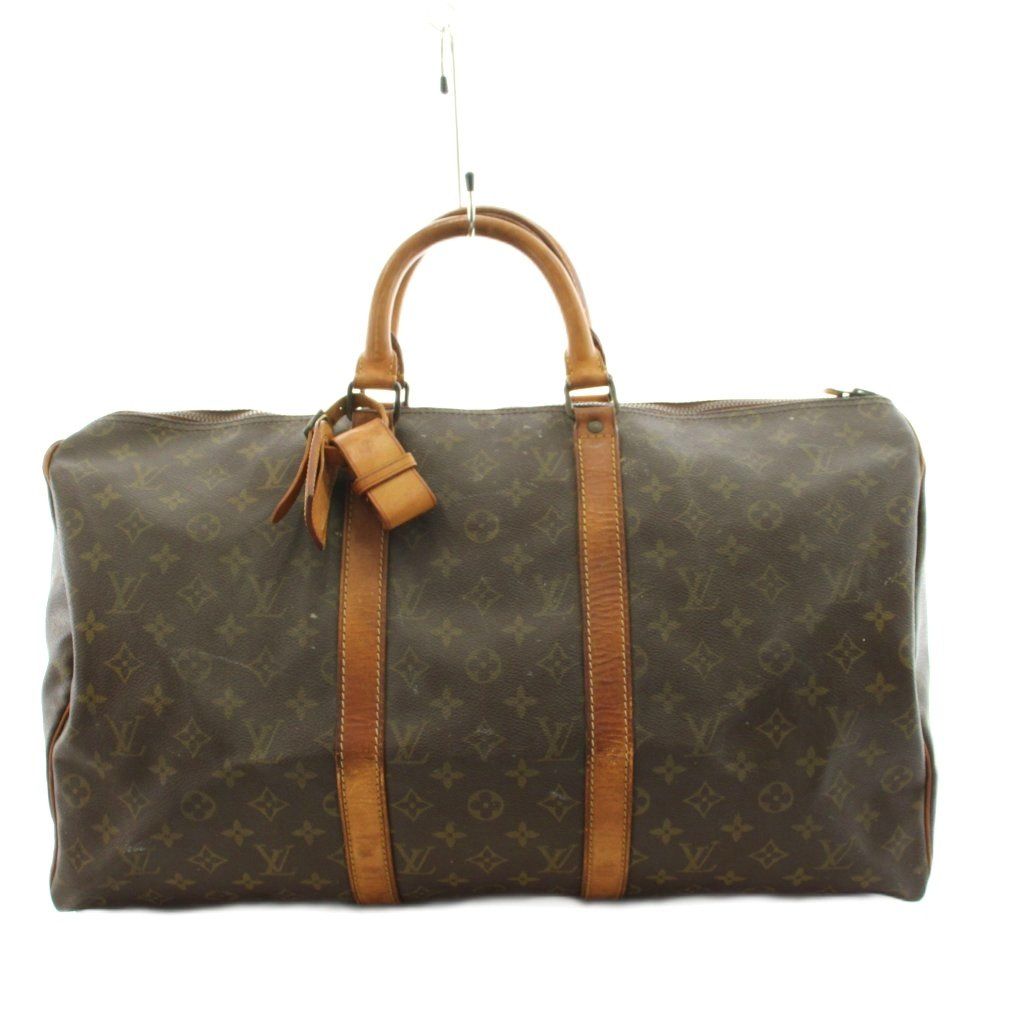 ルイヴィトン LOUIS VUITTON モノグラム キーポル バンドリエール50 ボストンバッグ ハンドバッグ 茶 ブラウン M41416 /AN42 ■OH