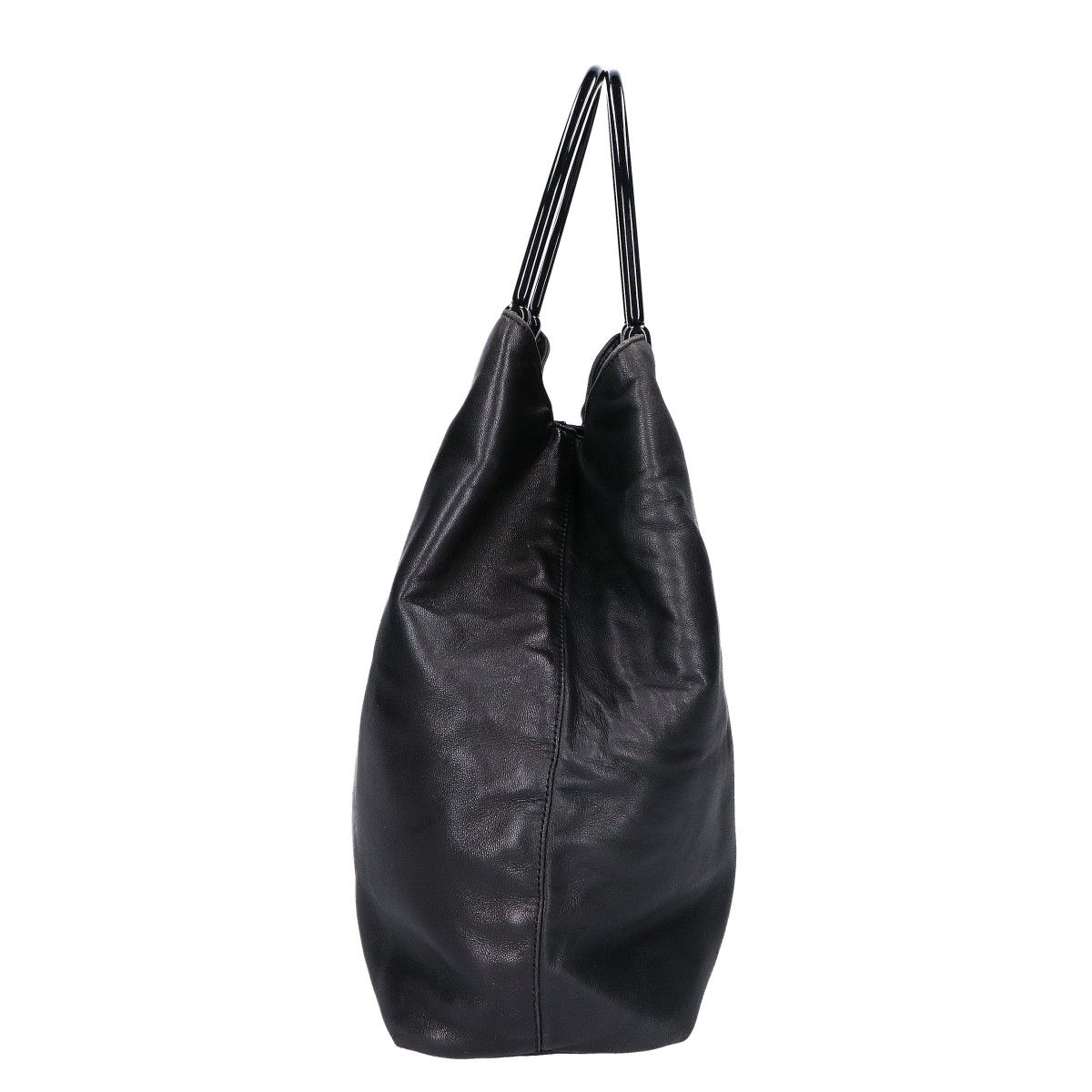 プラダ　レザー　ハンドバッグ PRADA プラダ B8235 NAPPA プラスチックハンドル ナッパレザー - メルカリ