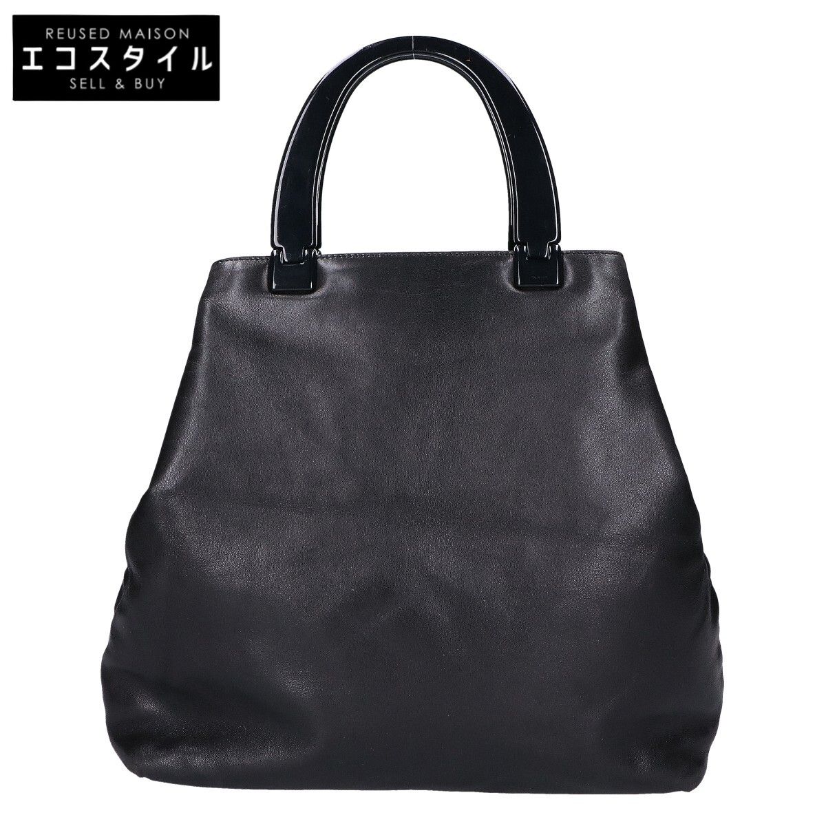 PRADA プラダ B8235 NAPPA プラスチックハンドル ナッパレザー - メルカリ