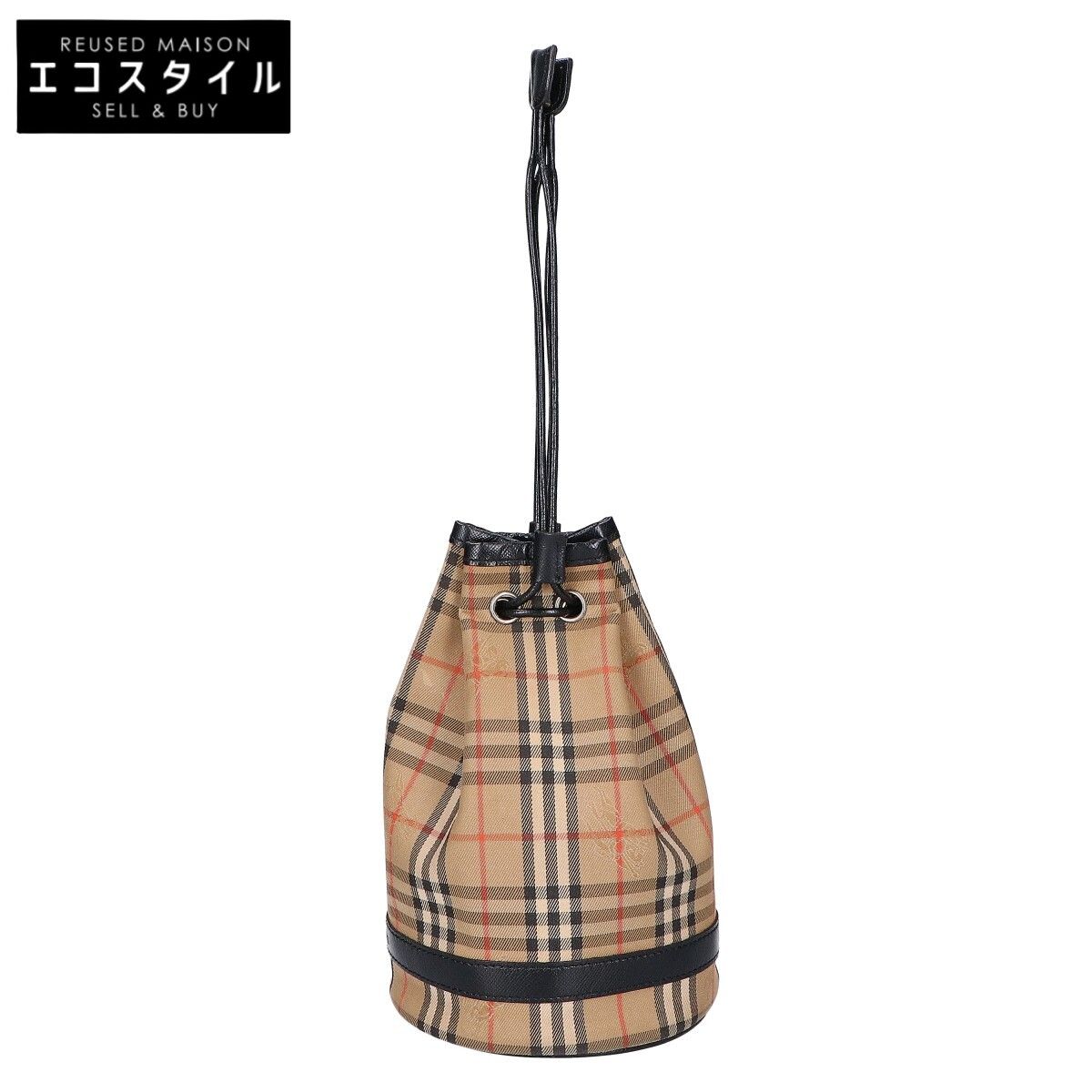 Burberry's　バーバリーズ　ノバチェック ホースフェリーロゴ 巾着 バッグ