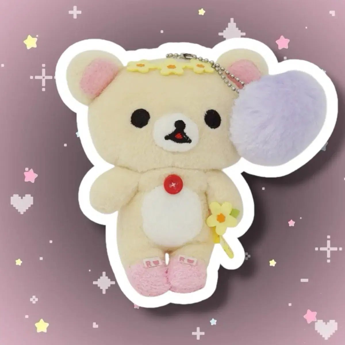 サンエックス ゴー 古典 2012 コリラックマ 花 マスコット ぬいぐるみ キーホルダー