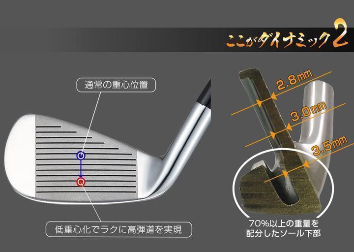 【ヘッド6個】強反発で飛ばす! ダイナミクス アイアン カスタム用ヘッド単品 ヘッド6個】強反発で飛ばす! ダイナミクス アイアン カスタム用ヘッド単品