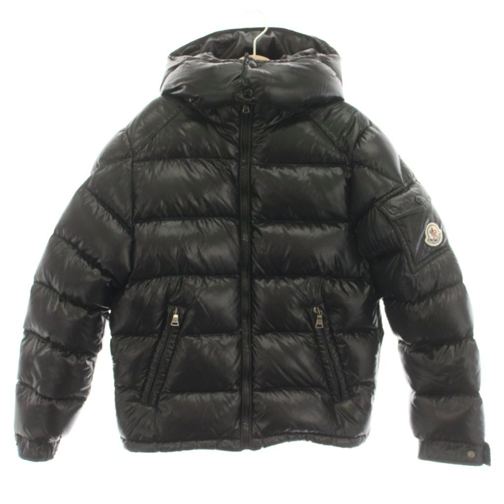 モンクレール MONCLER 子供服 MAYA ダウンジャケット ナイロン ジップアップ 140cm 黒 ブラック /HN