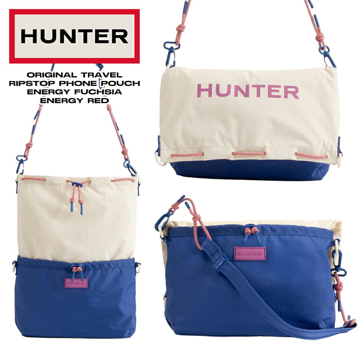 HUNTER ORIGINAL TRAVEL MULTI-FUNCTION SACOCHE BLUE WHITE HUNTER ORIGINAL TRAVEL MULTI FUNCTION SACOCHE CRUISE BLUE/WHITE WILLOW ubx7124nrs-cwf