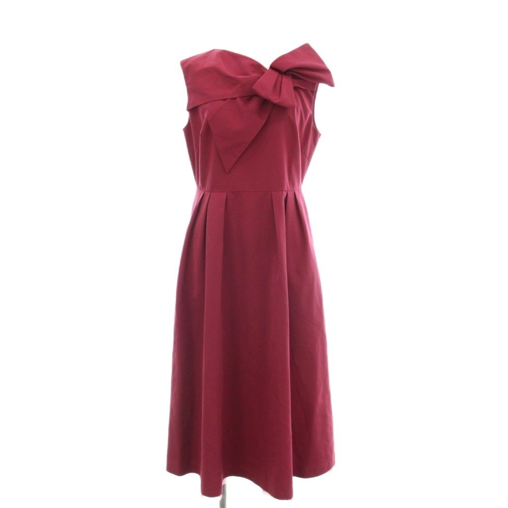 セルフォード CELFORD Yumi Katsura 桂由美 アシンメトリーリボンドレス ワンピース ノースリーブ ロング 38 ピンク CWF0235301 /☆G