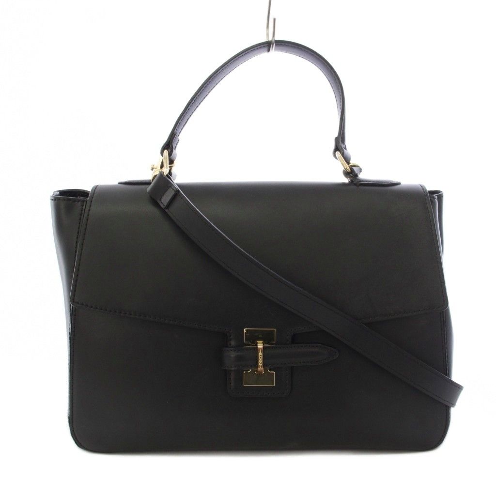 イアクッチ IACUCCI ムーサ TOTE RUGA ショルダーバッグ ハンドバッグ 2WAY レザー 黒 ブラック /TK