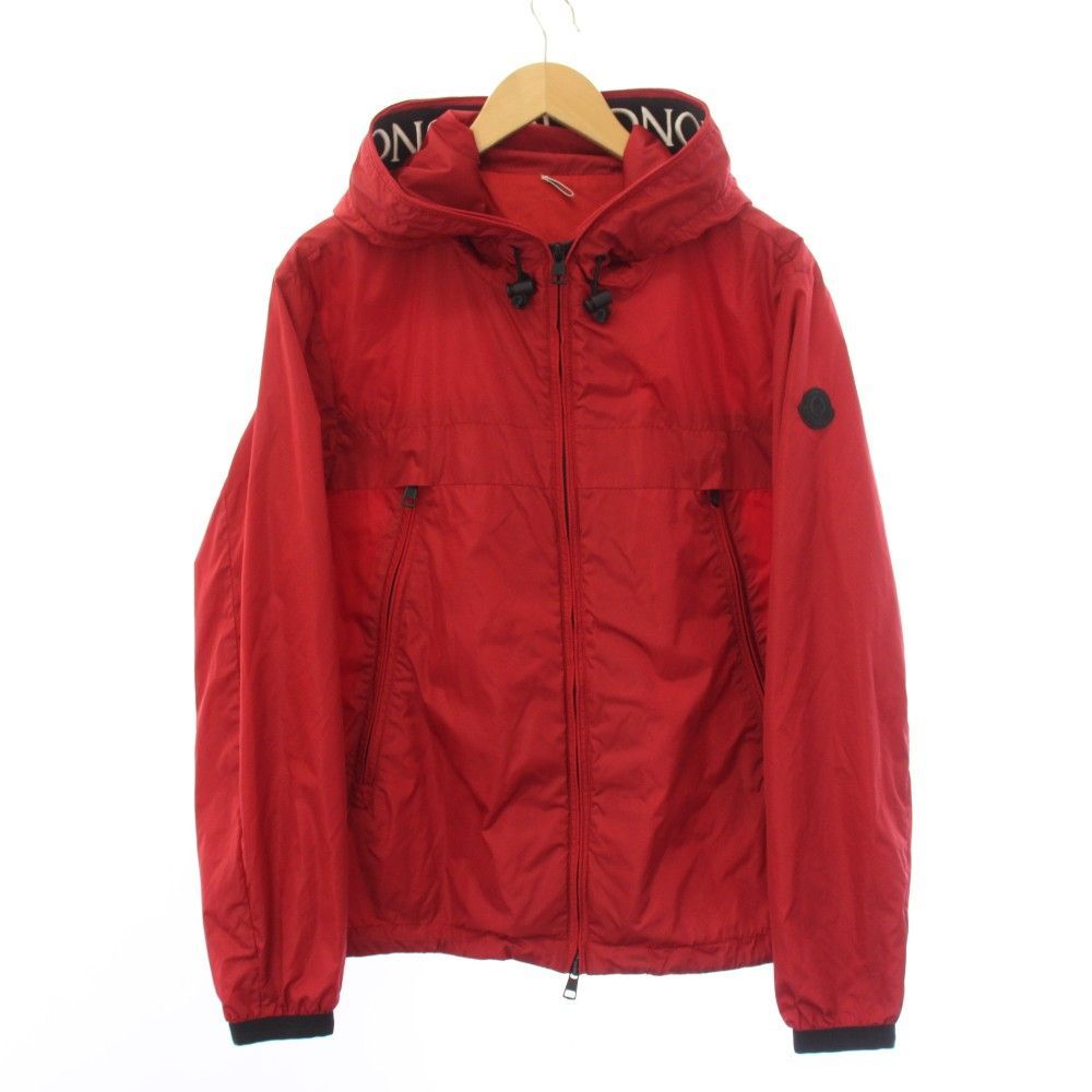 モンクレール MONCLER マセロージュボット MASSEREAU GIUBBOTTO ナイロンジャケット マウンテンパーカー アウター フード 1 赤 レッド E10914163505 /YT