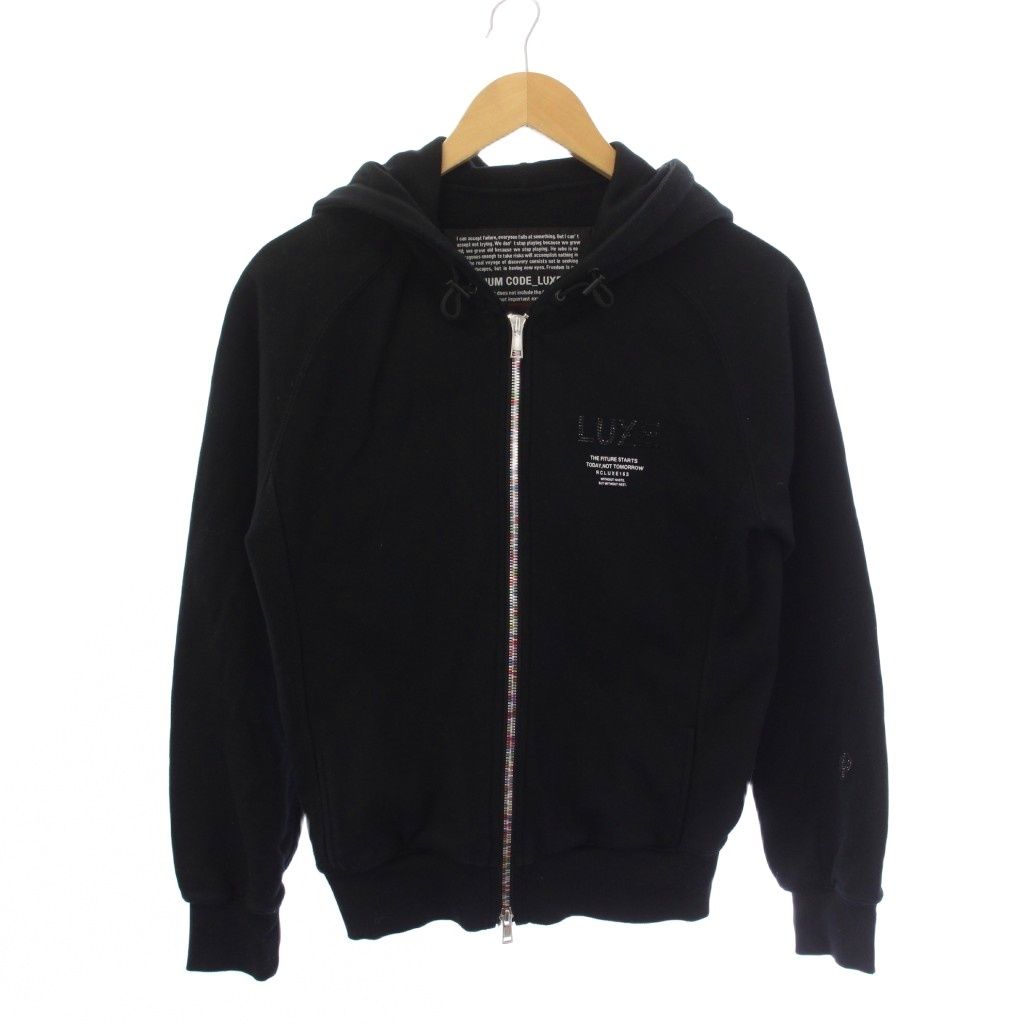 AKM × BROWN BUNNY LUXE163 ジップアップパーカー 黒 メンズ エーケーエム AKM × BROWN BUNNY LUXE163 ジップアップパーカー