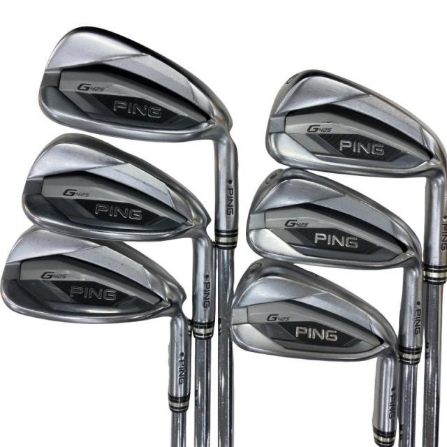 【中古】 ピン G425 6S アイアンセット IR 純正特注シャフト (フレックスS) メンズ 男性用 右利き 右用 Cランク ゴルフクラブ