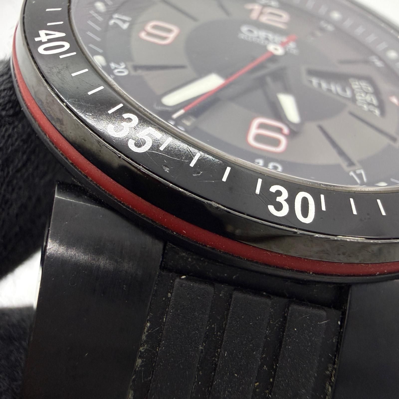 ORIS オリス F1 デイデイト ブラック AT メンズ 30-60329 7634-47 腕時計 稼働品