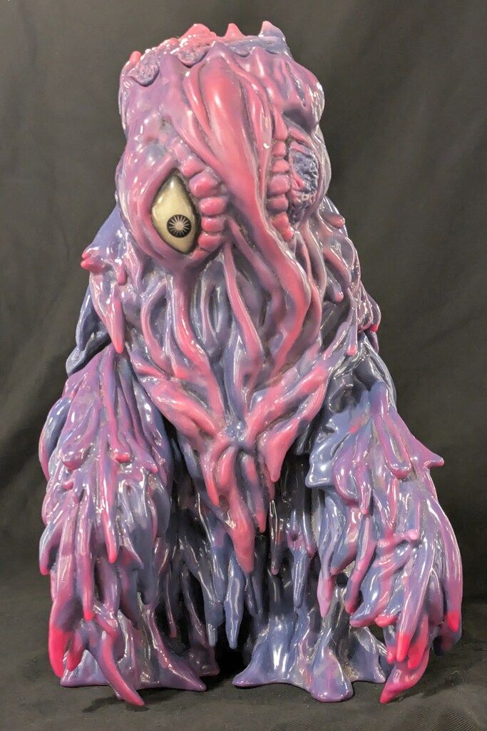 CCP アーティスティックモンスターコレクション 職人泣かせのGヘドラ 紫成型ピンク塗装 フィギュア王誌上限定