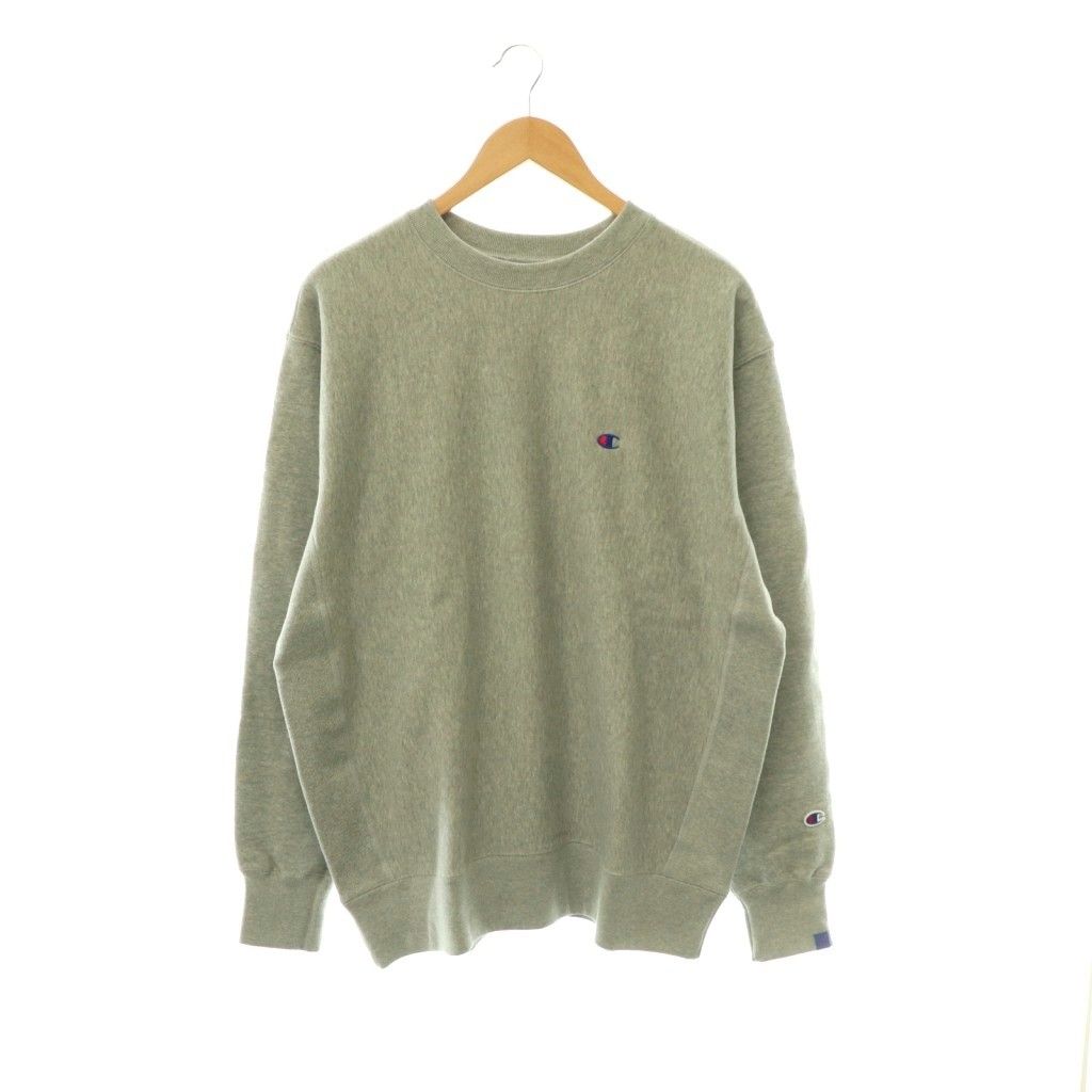 チャンピオン CHAMPION × ループウィラー LOOPWHEELER 500着限定 REVERSE WEAVE CREW NECK SWEATSHIRT スウェット トレーナー プルオーバー L グレー /CX ■OS