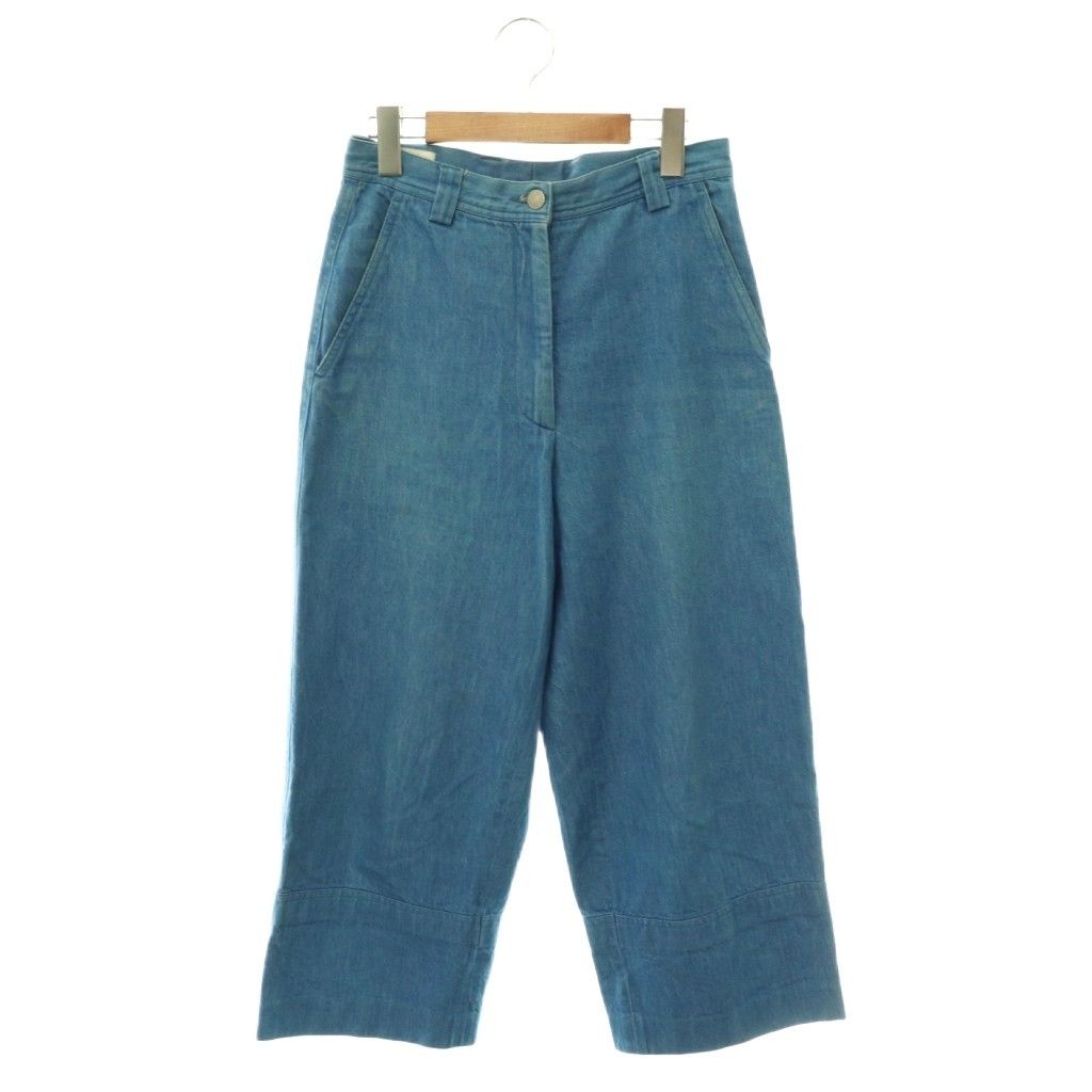 ドリスヴァンノッテン DRIES VAN NOTEN ワイドデニムパンツ ジーンズ 34 ブルー /HK ■OS