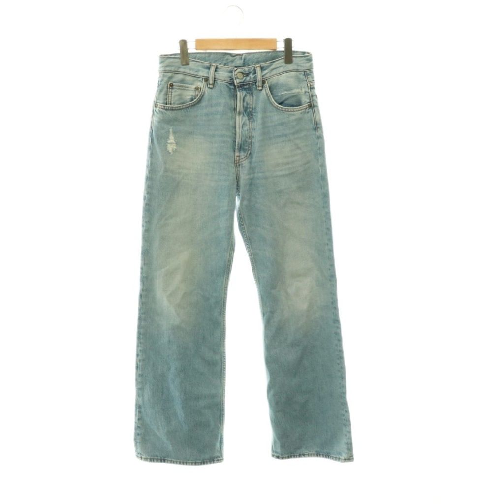 アクネ ストゥディオズ Acne Studios ルーズフィットジーンズ デニムパンツ ボタンフライ ダメージ加工 B00277 2021M 29 32 ライトブルー /HS ■OS