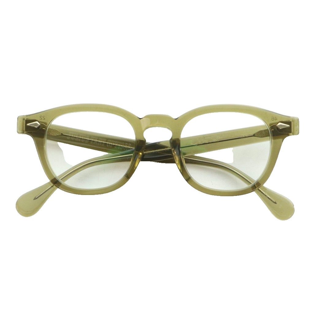 ジュリアスタートオプティカル JULIUS TART OPTICAL セルフレームメガネ 眼鏡 度無し Continuer 別注 オリーブ /SS ■OS ■AD