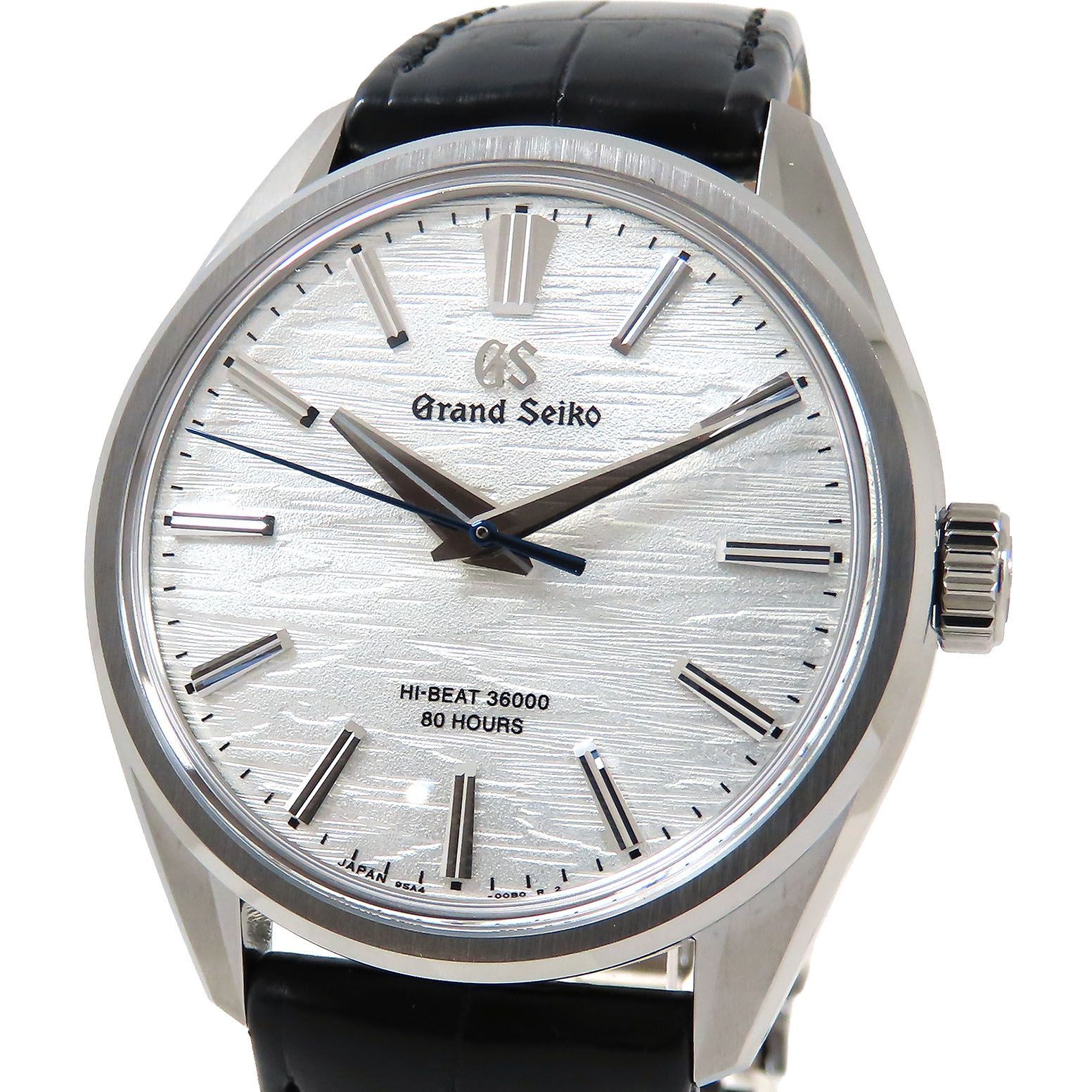Grand Seiko グランドセイコー エボリューション 9 コレクション SLGW003 9SA4-00B0 シルバー文字盤 Ti チタン クロコダイル 裏スケ 約58.6g 腕時計 手巻き メンズ 送料無料 241001034328