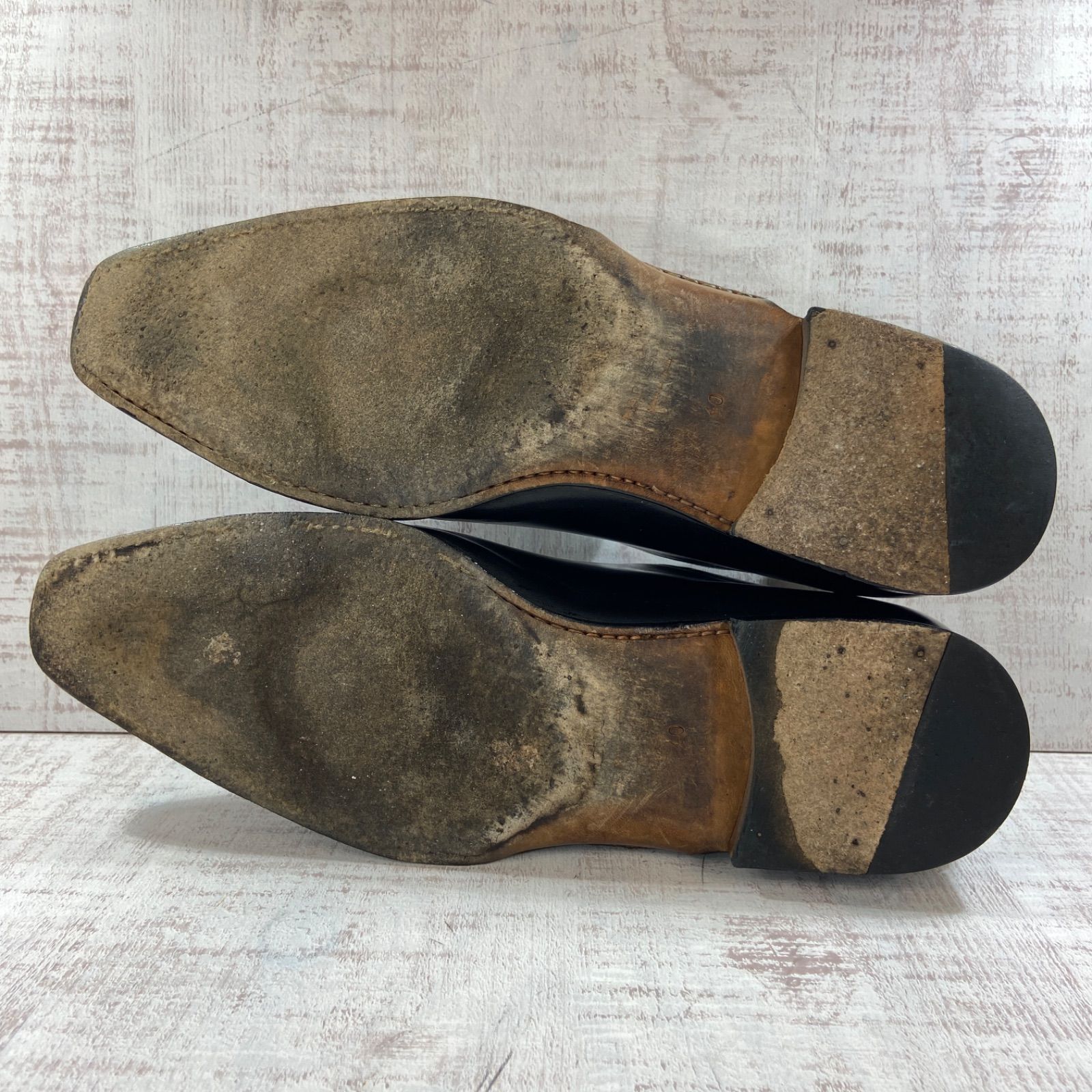 MAGNANNI マグナーニ ダブルモンクビジネスシューズ ブラック 25cm MAGNANNI マグナーニ 16580 ダブルモンクストラップ 革靴 EU40 25.0cm