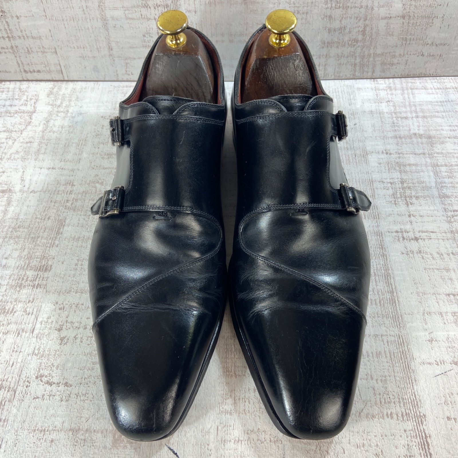 MAGNANNI マグナーニ 16580 ダブルモンクストラップ 革靴 EU40 25.0cm 