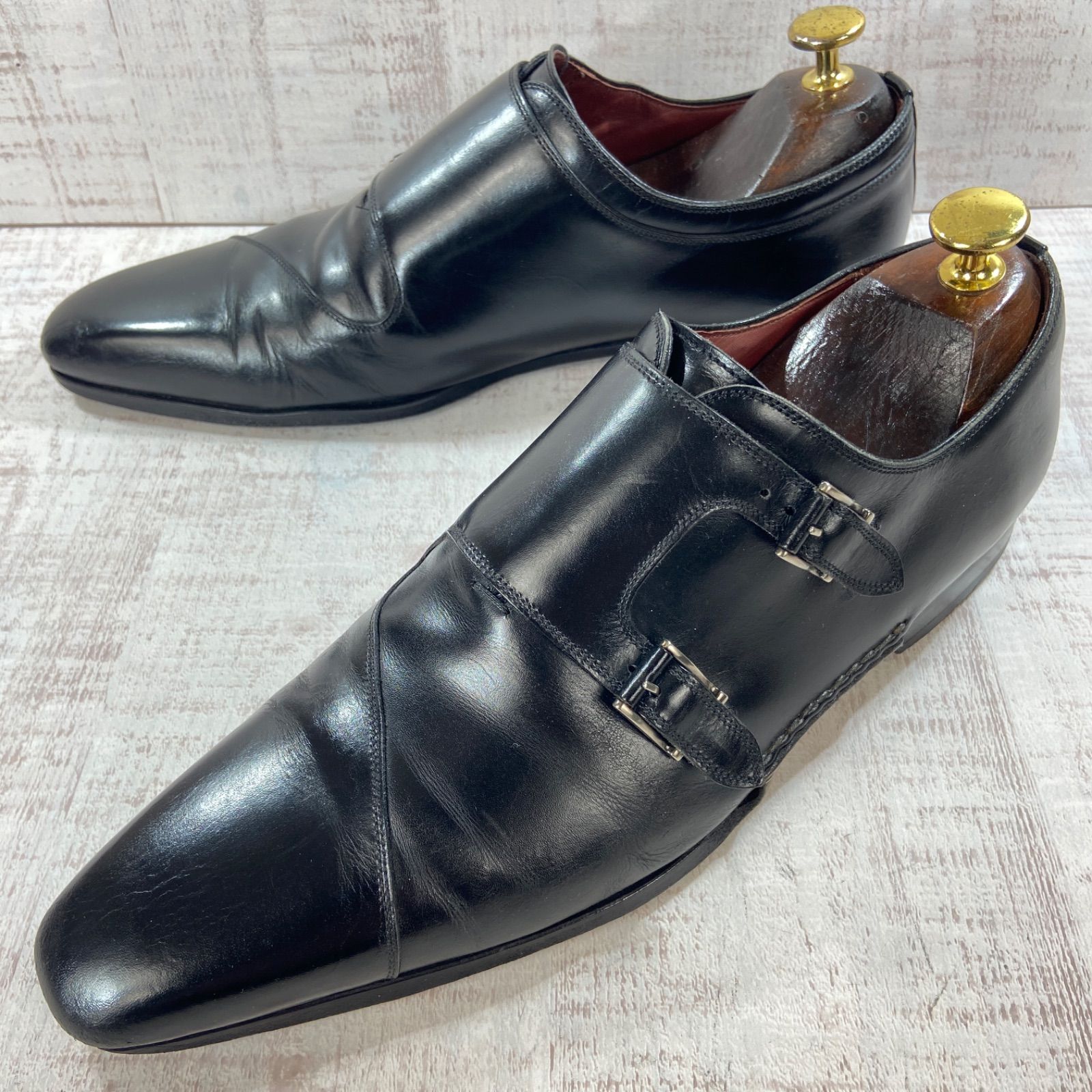 MAGNANNI マグナーニ 16580 ダブルモンクストラップ 革靴 EU40 25.0cm 
