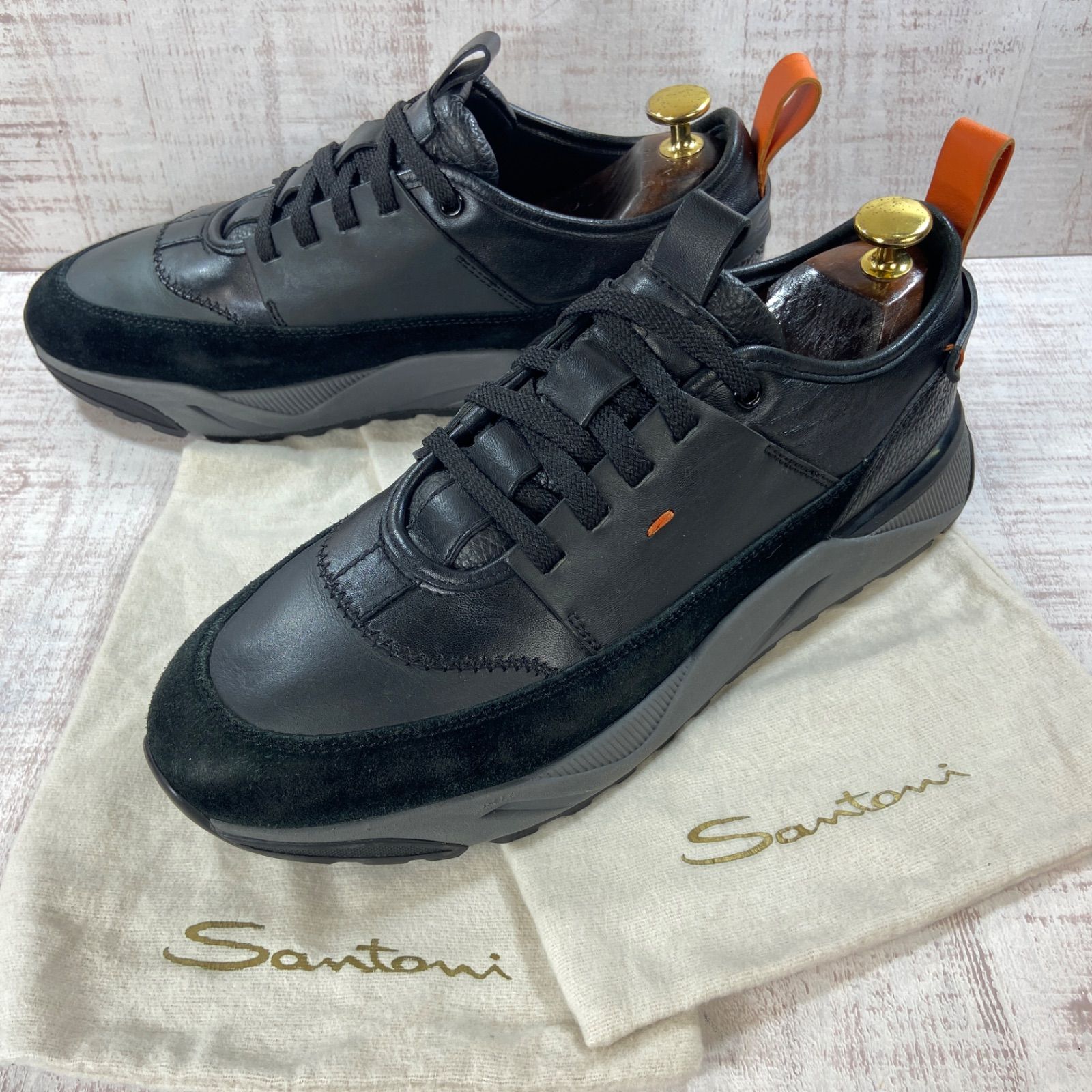 SANTONI サントーニ モダンスニーカー レザー 7 26.0cm メンズ