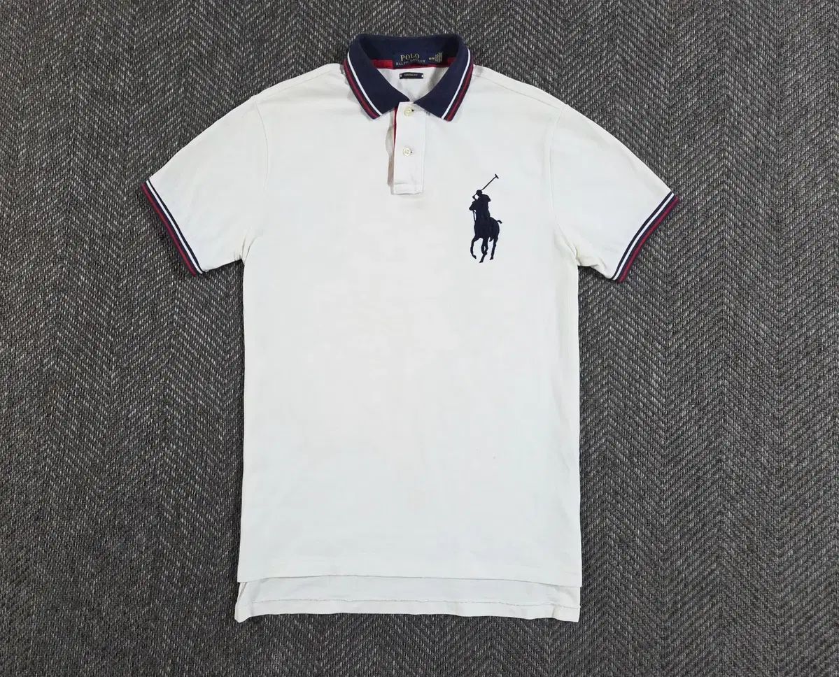 POLO RALPH LAUREN ポロラルフローレン 白 ビックポニー 半袖 カラーTシャツ
