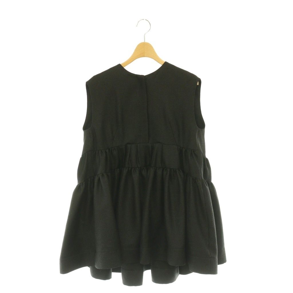 フォルフォルモ FORFORMO Gather Flare Sleeveless Topsトップス ブラウス プルオーバー ティアード 2 ブラック /CX ■OS ■SH