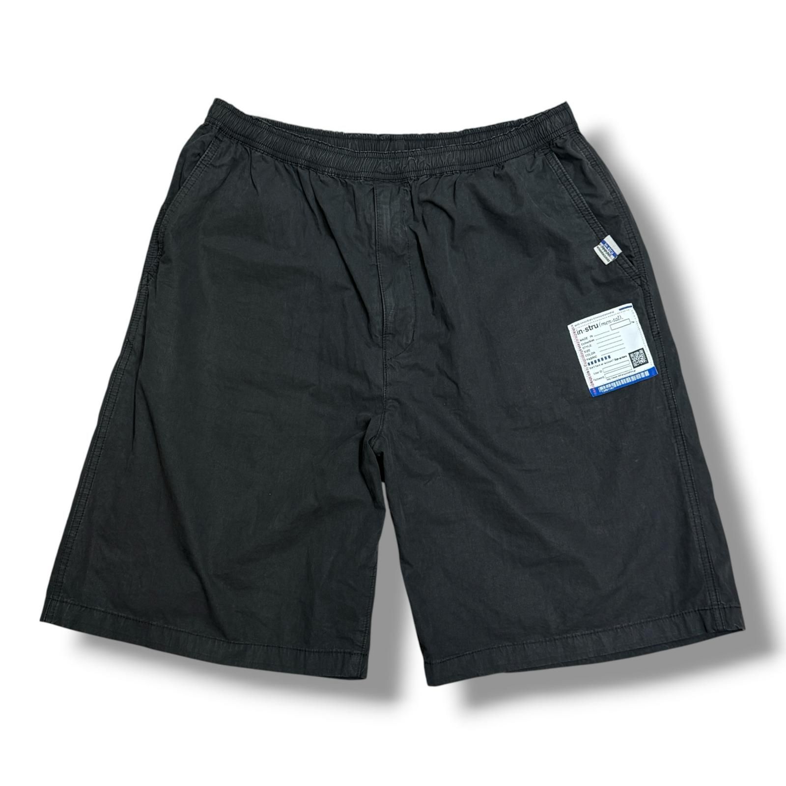 Maison MIHARA YASUHIRO in･stru men-tal ロゴパッチ イージー ハーフパンツ ショートパンツ メゾンミハラヤスヒロ ブラック 50 （13942M）