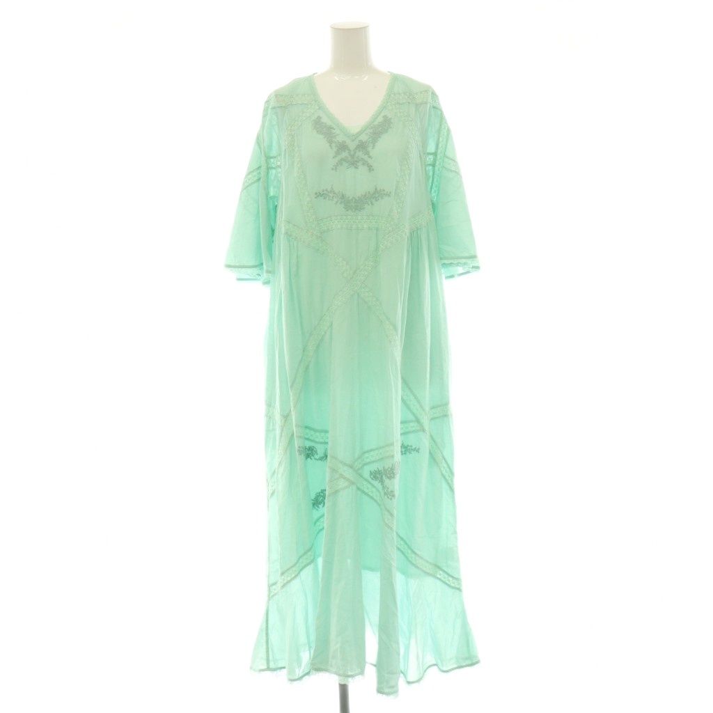 フィータ Pheeta Eliza DRESS ワンピース ロング 七分袖 2 ミントグリーン /DO ■OS ■SH