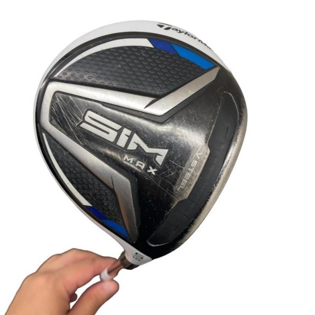 【中古】 テーラーメイド SIM MAX 5W フェアウェイウッド FW リシャフト (フレックスその他) メンズ 男性用 右利き 右用 Cランク ゴルフクラブ