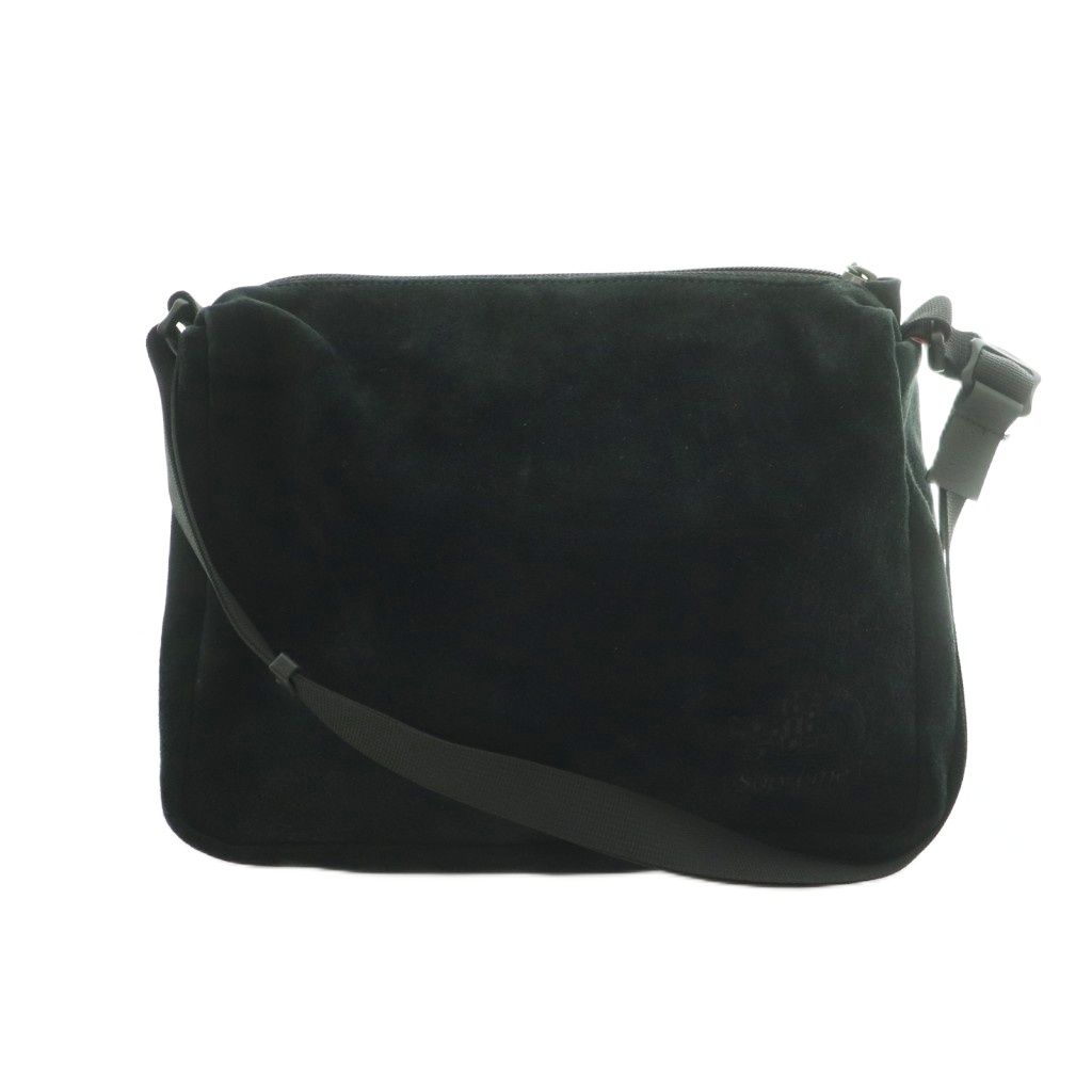 ザノースフェイス THE NORTH FACE ×SUPREME Suede Shoulder Bag ショルダーバッグ スエード 黒 ブラック NF0A875Q /MI ■OS