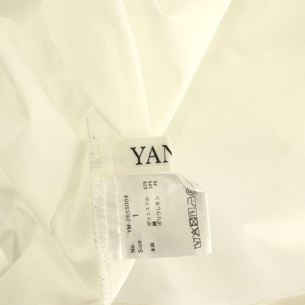 ヤンミ YANMI RIBBON DETAIL SHIRT シャツ ブラウス オーバーサイズ 1 白 /CX ■OS ■SH