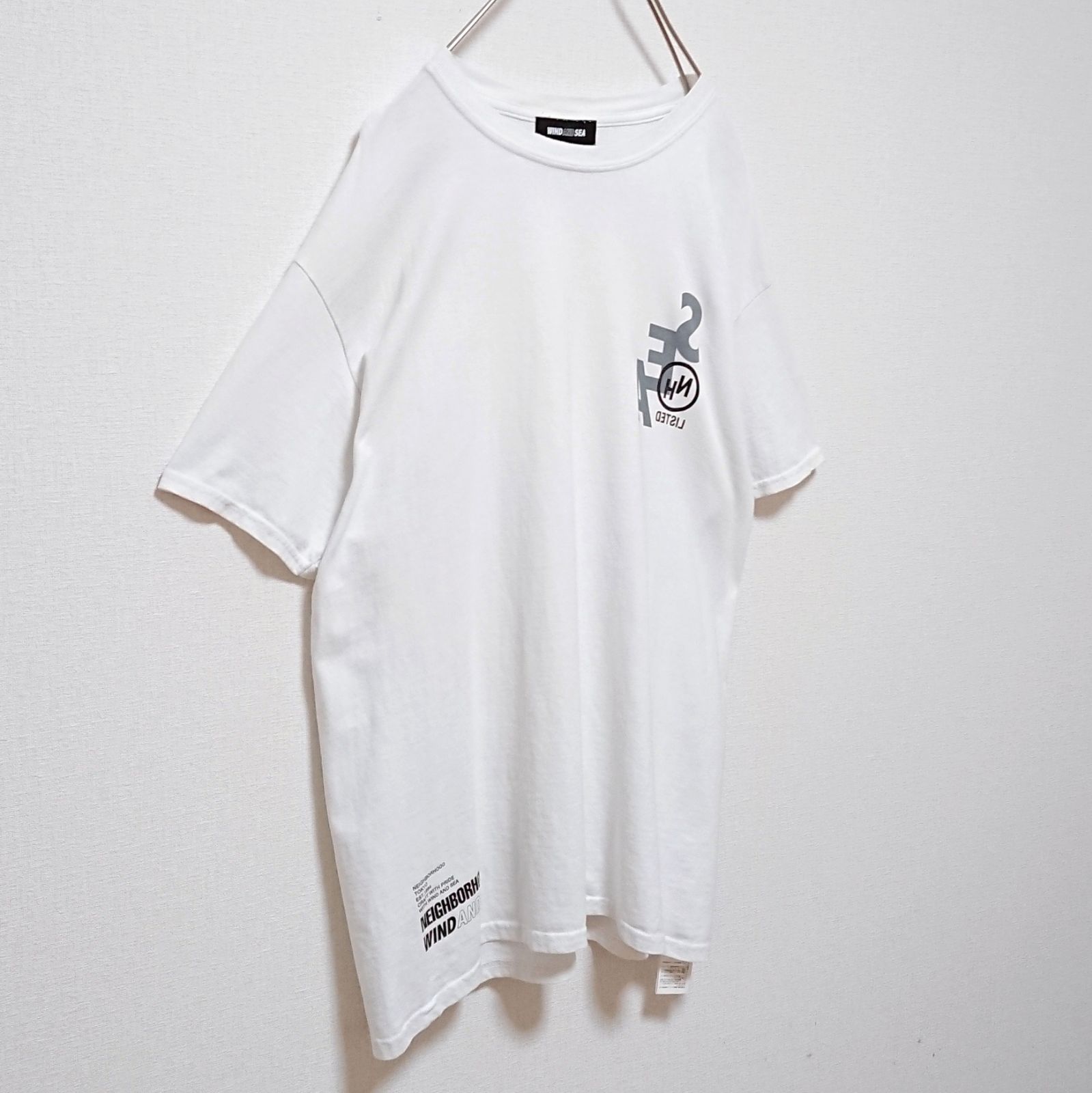 ウィンダンシー ネイバーフッド コラボ 両面 ビック ロゴ 半袖 Tシャツ