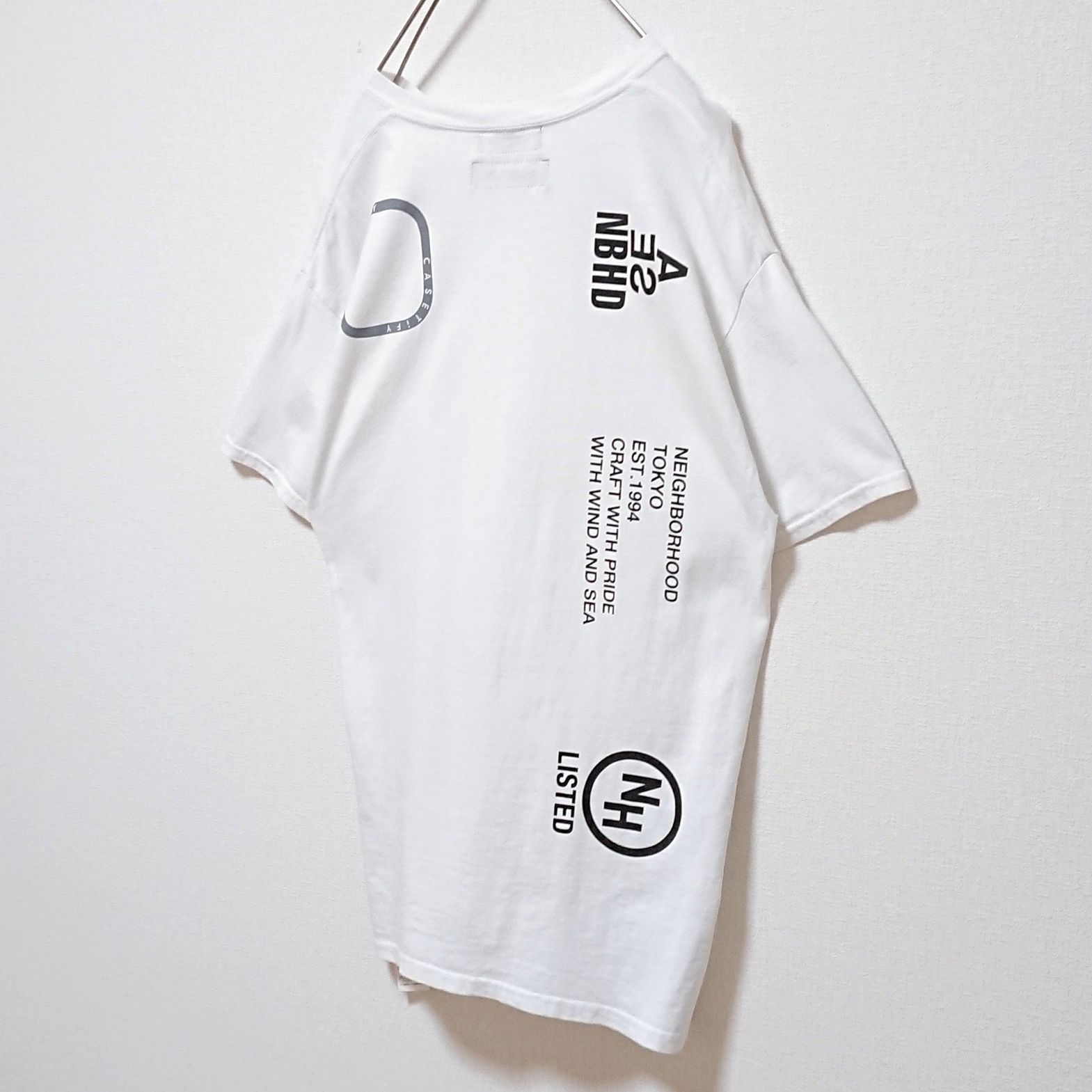 ウィンダンシー ネイバーフッド コラボ 両面 ビック ロゴ 半袖 Tシャツ