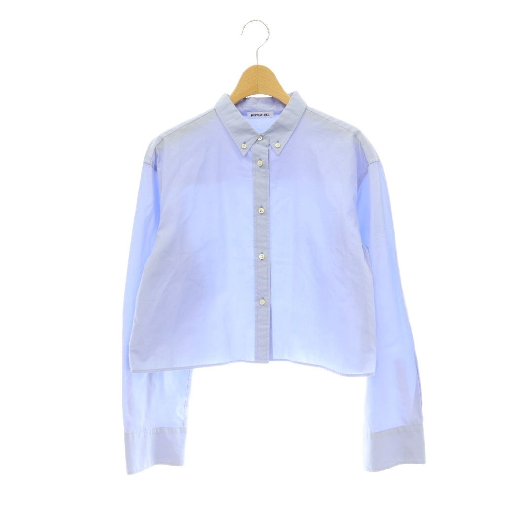 ドゥーズィエムクラス DEUXIEME CLASSE エブリデイアイライク EVERYDAY I LIKE Cropped BD シャツ 長袖 前開き サックスブルー /DO ■OS
