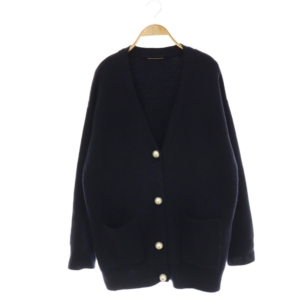 アパルトモン ドゥーズィエムクラス L'Appartement DEUXIEME CLASSE pearl button V/NC/D カーディガン ニット 長袖 ネイビー /HK ■OS 7,326円