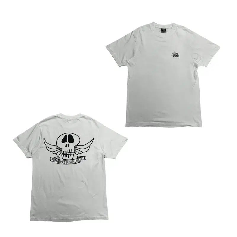 STUSSY スカル ウィングス PIGMENT ピグメント ダイド 半袖 M