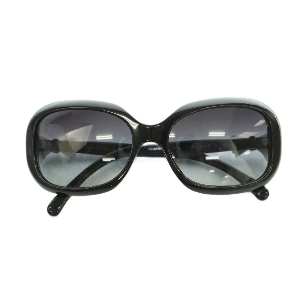 シャネル CHANEL ココマーク サングラス 眼鏡 セルフレーム グラデーションレンズ 58□17-135 黒 ブラック 5170-A /MI ■OS ■OH
