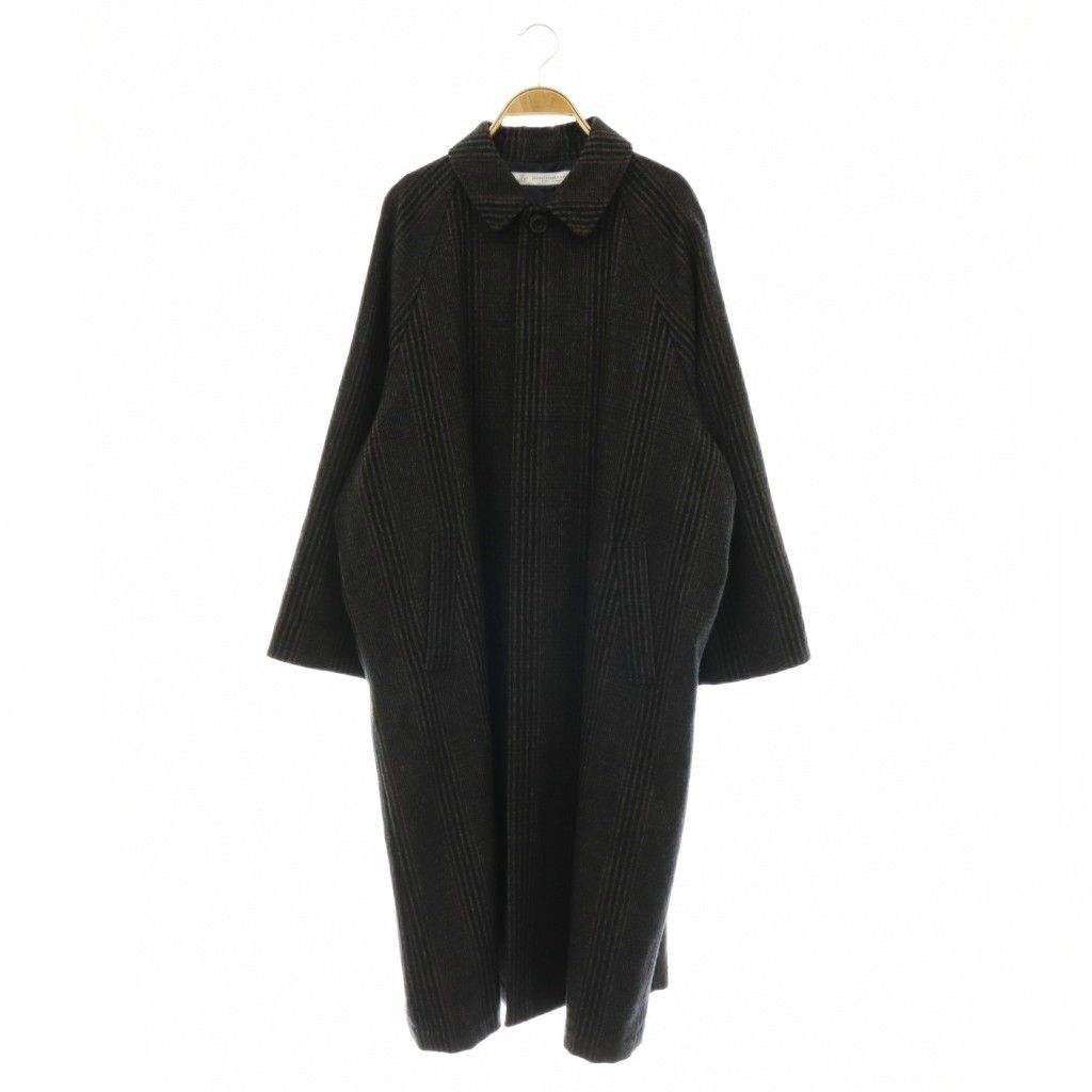 ジャーナルスタンダード ラックス JOURNAL STANDARD LUXE チェックウールステンカラーコート アウター ロング 総裏地 マルチカラー /DO ■OS