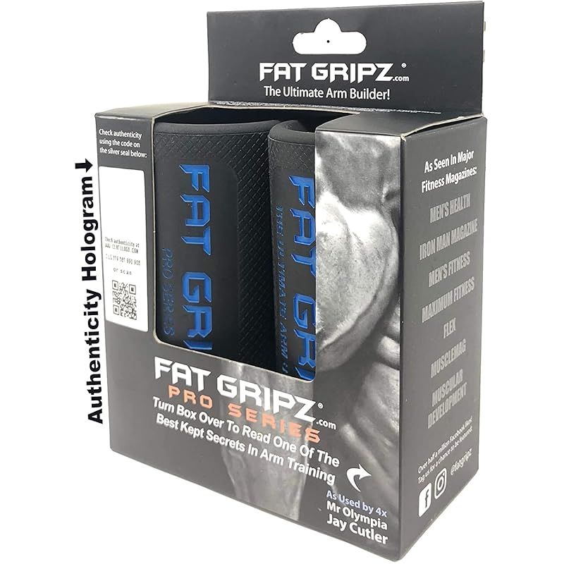 【迅速発送】ファットグリップズ アルティメット アームビルダー Fat Gripz Pro 5.7cm直径 ダンベル バーベル EZバー ケトルベル 装着可 筋トレグッズ (Pro Black Edition)