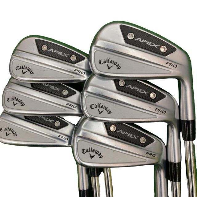 【中古】 キャロウェイ APEX PRO(2024) 6S アイアンセット IR Dynamic Gold MID 115 (フレックスS) メンズ 男性用 右利き 右用 Cランク ゴルフクラブ
