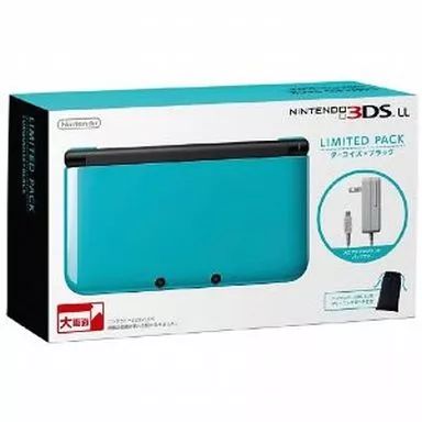 【中古】ニンテンドー3DSハード ニンテンドー3DSLL本体 ターコイズ×ブラック