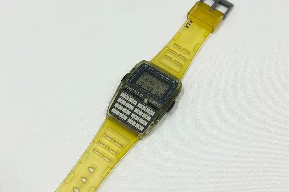 (034) カシオ 90s DBC-63 データーバンク ヴィンテージ リストウォッチ ほぼ新品