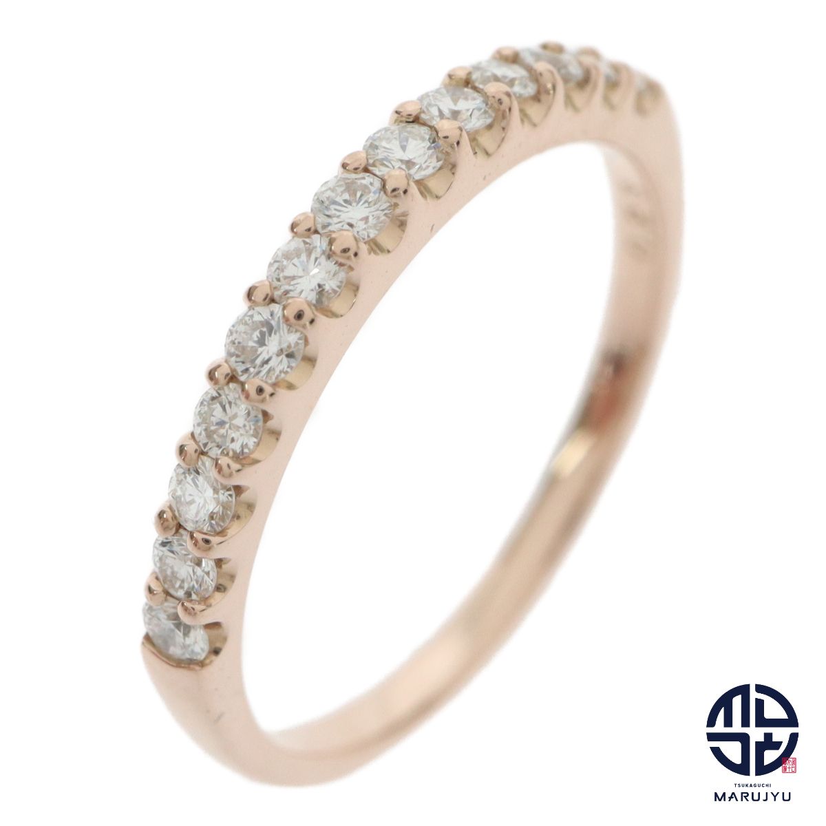 VENDOME AOYAMA ヴァンドーム青山 K18PG 18金ピンクゴールド ダイヤ0.23ct ハーフエタニティ リング 指輪 ジュエリー アクセサリー ブランド 約7号