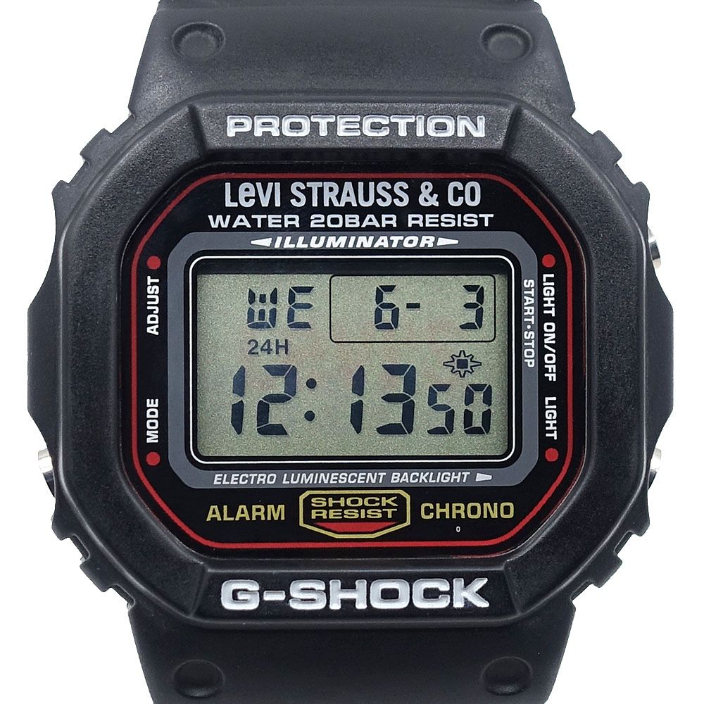 【名東】カシオ 腕時計 G-SHOCK リーバイス コラボモデル SPECIAL EDITION 1000本限定 LVGS-5600 クオーツ BK 男性 メンズ 保証書 箱