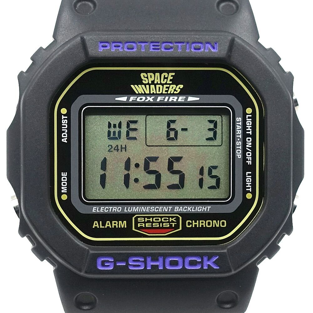 【名東】カシオ 腕時計 G-SHOCK スペースインベーダー 25周年記念モデル 1000本限定 DW-560VTSI-1TJR クオーツ 黒支 男性 保証書 箱
