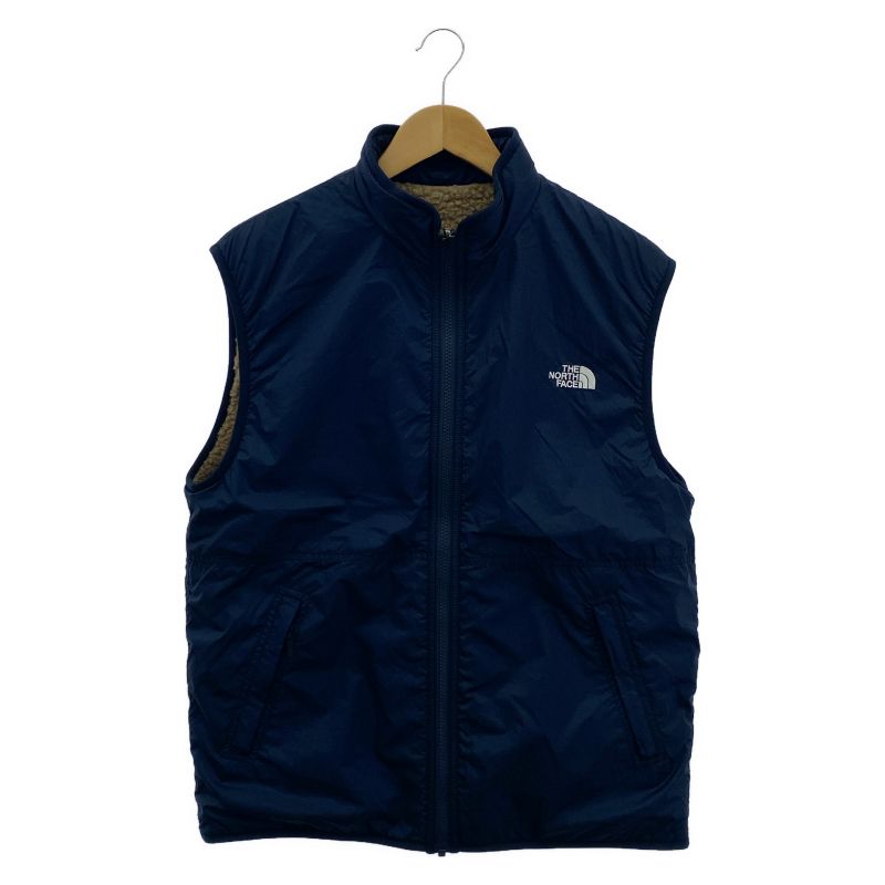 【中古】THE NORTH FACE リバーシブルエクストリームパイルフリースベスト ネイビー サイズM NP72431 ノースフェイス[19]